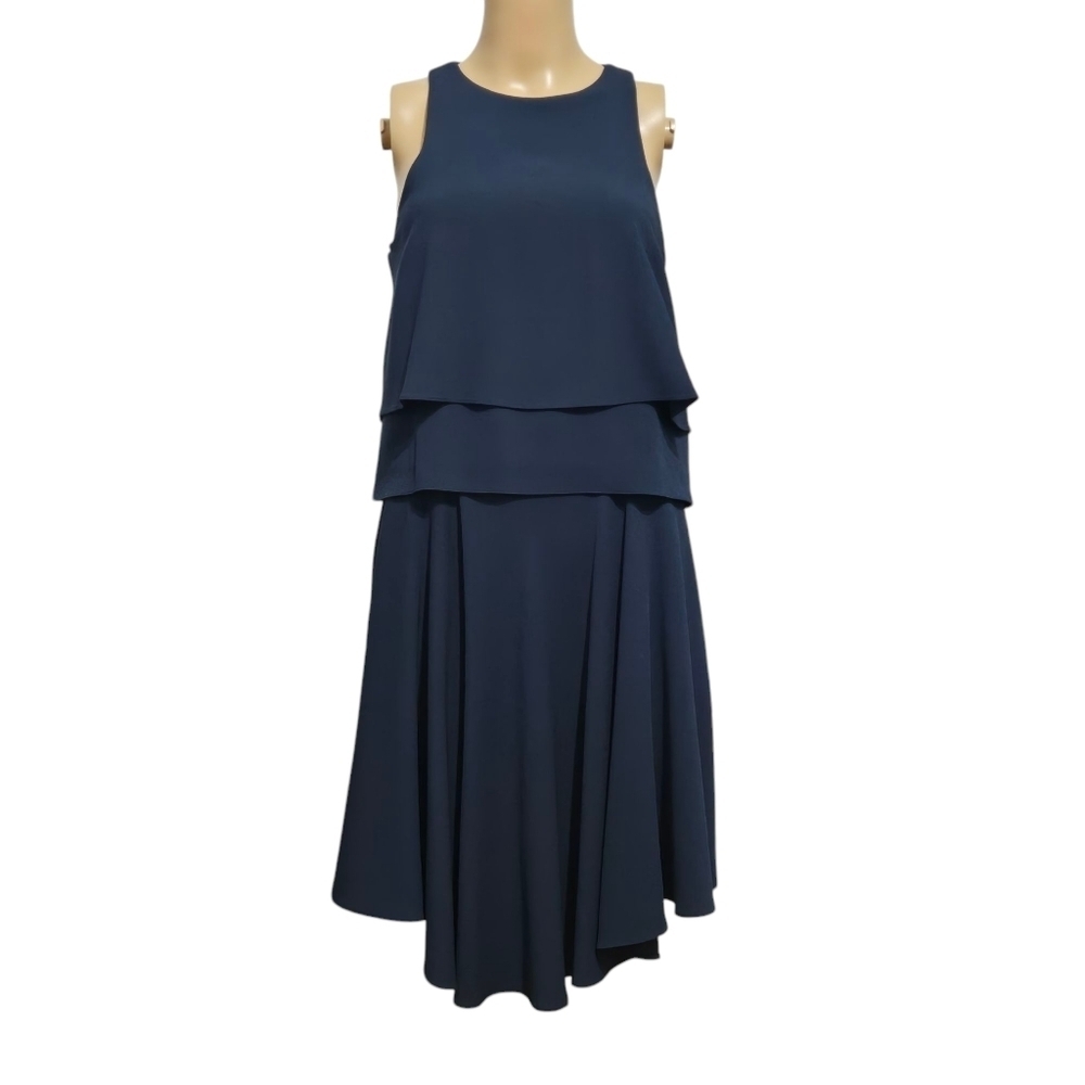 Tibi Layered Sleeveless Midi Dress Size US 2